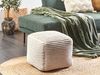 Pouf DAMAN Helles Beige Baumwolle 50 cm 50 cm Bild 2
