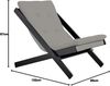 KARUP DESIGN BOOGIE Futon Liegestuhl Gestell Schwarz / Grey Bild 2