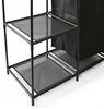 Spetebo Badregal Standregal schwarz mit integriertem Wäschekorb - 69 x 77 cm, Stück 1-tlg, maximale Gesamtbelastung des Regals ca. 12 kg Bild 4