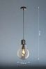 Fischer & Honsel 60342 Pendelleuchte Louis 1-flammig schwarz Rauchglas Bild 5