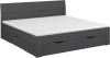 Rauch Möbel 'Flexx' Futonbett, Grau, 180x200 cm, mit Bettkasten