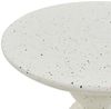 Beliani 'CAFFI' Beistelltisch rund, Terrazzo Optik, Keramik weiß, 52 x 50 x 50 cm Bild 4
