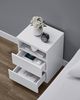 VASAGLE Nachttisch mit verstellbarer LED-Beleuchtung, Beistelltisch mit Schubladen, Schubladenschrank, Nachtschrank für Schlafzimmer, Wohnzimmer, moderner Stil, wolkenweiß LETDE634W01 Bild 2