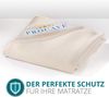 PROCAVE Matratzen-Auflage aus 100% Baumwolle, Natur-Matratzenschoner atmungsaktiv, hochwertige Moltonauflage als Matratzenschutz, Premium Qualität Made in Germany 200x210 cm Bild 4