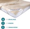 PROCAVE Matratzen-Auflage aus 100% Baumwolle, Natur-Matratzenschoner atmungsaktiv, hochwertige Moltonauflage als Matratzenschutz, Premium Qualität Made in Germany 200x210 cm Bild 5