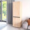 KOMTO Garderobenschrank CUBE 60-90 cm Mit Fächern Schubladen Kleiderschrank Schrank Mehrzweckschrank mit Türig & Schubladen Garderobenschrank Flur 192 cm Bild 5