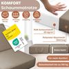 KESSER® Klappmatratze Gästematratze 3-fach Faltmatratze faltbar zum Sitzhocker | Schaumstoff 25kg/m³ extra dick 15cm atmungsaktiv waschbar abnehmbarer Bezug | Matratze inkl. Camping Tragetasche Taupe, 75 x 195 x 15 cm Bild 5