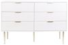 Kommode mit 6 Schubladen SOHO 78 cm Weiß Bild 5