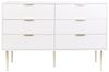 Kommode mit 6 Schubladen SOHO 78 cm Weiß Bild 5