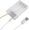 BUTLERS LED-Lichterkette Naturseil 10 Lichter L 4,6m Batteriebetrieben mit USB- und Timer-Funktion, warmweißes Licht -Bulb Lights- LED Beleuchtung in Glühbirnen-Optik Bild 4