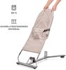 Kinderkraft Babywippe MIMI, Spielbügel mit 2 Spielzeuge, verstellbare Rückenlehne, Weiches Material, Minimalistische Skandinavisches Design, Zusammenklappbar, Beige Bild 5