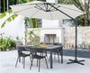 Vente-unique - SOHO Garden dining set Plastik Schwarz - B 55,5 cm x H 83 cm x L 57 cm Bild 2