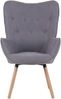 SVITA CLEO Ohrensessel Relaxsessel Fernsehsessel Sessel Lesesessel Grau Bild 3