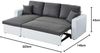 BAÏTA ASPENPUTXBLGR Sofa Aspen, Schaumstoff, weiß/grau, 4 Places Bild 3