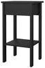 Dmora - Nachttisch Maxine, Niedrige Kommode, Tisch, Multifunktionaler Nachttisch, 40x34 h70 cm, Schwarz Bild 4