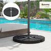 Outsunny Beschwerungsgewicht mit 52 kg Wasser oder 68 kg Sand befüllbar, Sonnenschirme mit Kreuzständer, (Sonnenschirmfuß, 1-tlg, Sonnenschirm), HDPE, Schwarz Bild 2