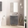 Baikal KIT 280034543 Bad-und Waschbeckenschrank mit Beinen, Zwei Türen, Aschefarben 16, 60 x 82 x 46 cm, Melamin, 16 mm, Aschgrau, 60 X 46 X 82 Bild 2