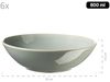 Mäser 931927 Frühstücksset Ossia für 6 Personen, Steinzeug, türkis/rot (1 Set, 18-teilig) Bild 4