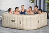 Bestway Lay-Z-SPA Whirlpool Rome AirJet, 201 x 201 x 71 cm, 7 Personen, Energiesparend, 180 AirJet-Düsen, App-Steuerung, UltraFit-Pumpeneinheit, Thermo-Abdeckung, TÜV Rheinland, Sandmarmor-Optik Bild 2