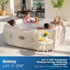 Bestway Lay-Z-SPA Whirlpool Rome AirJet, 201 x 201 x 71 cm, 7 Personen, Energiesparend, 180 AirJet-Düsen, App-Steuerung, UltraFit-Pumpeneinheit, Thermo-Abdeckung, TÜV Rheinland, Sandmarmor-Optik Bild 3