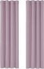 Deconovo Blickdichter Vorhang mit Kälteschutz Schlafzimmer Gardinen Blickdicht Vorhänge Wohnzimmer, 160x132 cm(HöhexBreite), Hellpink, 2er Set Bild 4