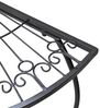 Spetebo Beistelltisch aus Metall halbrund schwarz - 80 x 71 cm (Anzahl, 1-St, Stück), schwer und stabil Bild 4