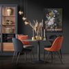 Esstisch IBIZA rund Print Marmor Melamin Metall schwarz Ø 110 Bild 2