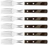 Tramontina Tafelgabel Steak/Pizza - Set 6-teilig, mit FSC Holzgriff (6 Stück), Echtholzgriff, rostfreier Edelstahl, spülmaschinenfest Bild 1