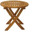 Klapp - Beistelltisch SAIGON 48cm rund, Eukalyptus geölt, Bild 4