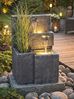 Arnusa Gartenbrunnen Grada Springbrunnen, (Komplett-Set), mit LED Beleuchtung und Pflanzbecken Bild 2