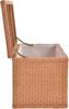 Krines Home Truhe Große Rattantruhe MAX Wäschetruhe mit Deckel Natur Rattan Truhe, Aufbewahrung XXL 115x55x55cm Bild 5