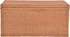 Krines Home Truhe Große Rattantruhe MAX Wäschetruhe mit Deckel Natur Rattan Truhe, Aufbewahrung XXL 115x55x55cm Bild 2