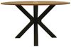 DEGAMO Gartentisch MADEIRA, 130cm rund, Metall anthrazit, Tischplatte Akazie geölt Bild 4