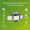 Philips LED Solar-Wandstrahler Nysil schwarz 29,3 x 16,8 cm mit Bewegungsmelder Bild 2