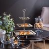 Fink Etagere NAGANO, mit feiner Hammerschlagstruktur, Edelstahl, (1-tlg), mit 3 Etagen, quadratisch Bild 3