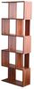 Rebecca Mobili MDF Holzregal, Modernes Bücherregal, 5 Regale, Walnussbraun, Bücher Dokumente Smartworking Office - Maße: 169 x 60 x 24 cm (HxLxB) - Art. RE6401 Bild 4