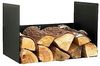 DanDiBo Kaminholzregal Innen Metall Schwarz Kaminholzständer mit Rückwand an der Wand Hängend 96432 Holzkorb Kaminholzhalter Bild 3