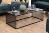 ACTONA GROUP Couchtisch Strington Sofatisch, Kaffeetisch, TOPSELLER! (Couchtisch, Sofatisch, Kaffeetisch, OTTOs Choice), schwarzer Marmoroptik, gehärtetem Glas, Metalllamellen, Breite 120 cm Bild 5