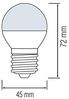 4 W Filament E27 G45 Mini LED Leuchtmittel 400 Lumen 2200K Warmweiß Bild 4