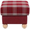 Hocker Kasha Bezug Flachgewebe Buche natur / rot 22308 Bild 3