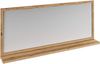 Badmöbelset Wildeiche massivum Sydney 2-teilig 138x134x45 cm Waschtisch mit Spiegel Holz braun Badezimmermöbel-Landhausstil Bild 2