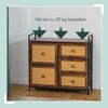 Kommode mit 5 Schubladen in Rattan-Optik Bild 5