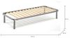 Talamo Italia Orthopädisches Bettgestell mit 13 Latten, geeignet für Einzelbett, Made in Italy, Bettgestell aus Birkensperrholz, cm 80x190h34 Bild 2