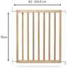 Geuther Tür- und Treppenschutzgitter, für Türbreiten 63 bis 103,5 cm, zum Schrauben, Holz, Natur Bild 3