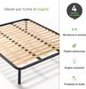 EVERGREENWEB Orthopädisches Bett Lattenrost 180x190 hoch 35cm Leisten Extra Komfort aus Buche Holz Verstärkt mit 4 Füße Abnehmbar Rahmen aus Stahl Bettgestell für alle Betten und Matratzen Doppelbett Bild 3