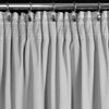 Vorhang DANI mit Rüsche Velours Samtvorhänge silber 140x270 cm Kräuselband Bild 4