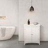 Versanora ELG-585 Badezimmer-Fußboden-Kabinett, MDF, Weiß, 66.04 x 33.02 x 81.28 cm Bild 2