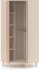 Lomadox Eckschrank MODICA-131 in sandbeige mit rosa, fühlbare Struktur, Softlcose, 2-türig Bild 4