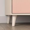 Lomadox Eckschrank MODICA-131 in sandbeige mit rosa, fühlbare Struktur, Softlcose, 2-türig Bild 3
