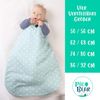 Babyschlafsack HONEY | mitwachsend & atmungsaktiv | ganzjahres Baby-Schlafsack | pflegeleichtes Polyesterflies | vier verstellbaren Größen (Sterne celadon-grün, 74/80) Bild 2